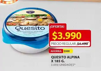Ara Queso alpina x 185g oferta