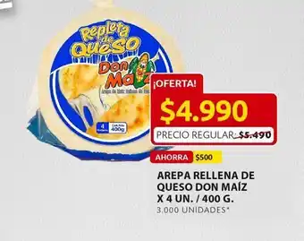 Ara Arepa rellena de queso don maiz x 400g oferta