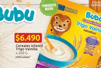 Ara Cereal infantil trigo vainilla babu x 200g oferta