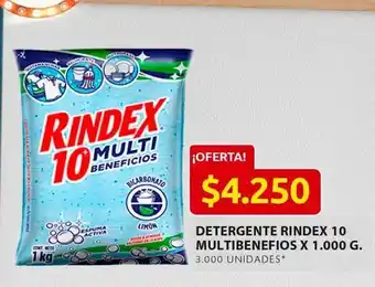 Ara Detergente rindex multibeneficios x 1000g oferta