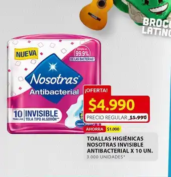 Ara Toallas higiénicas nosotras x 10un oferta