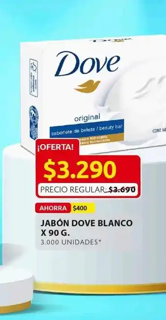 Ara Jabón dove x 90g oferta