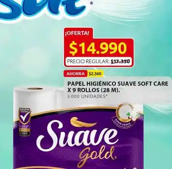 Ara Papel higiénico suave x 9 rollos oferta