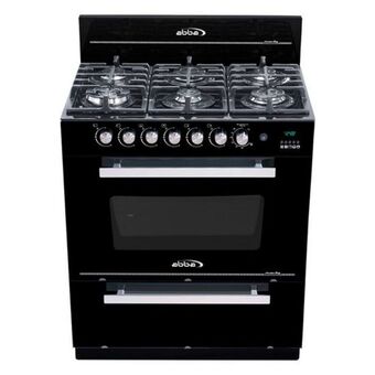 Electrojaponesa Estufa de piso abba gn vidrio 30" torre gt negro rg8036n oferta