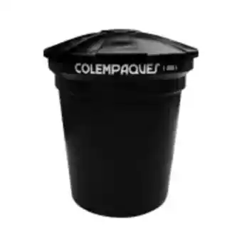 Easy Tanque agua conico 1000 litros negro colempaques oferta
