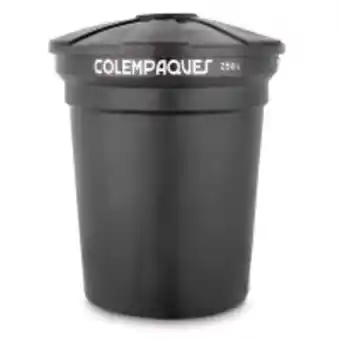 Easy Tanque agua conico 250 litros negro colempaques oferta