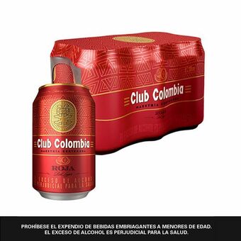 Merqueo Cerveza club colombia roja lata 330ml x 6 oferta