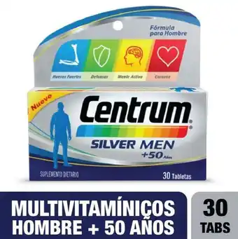 Centrum silver+50 men 30 tabletas