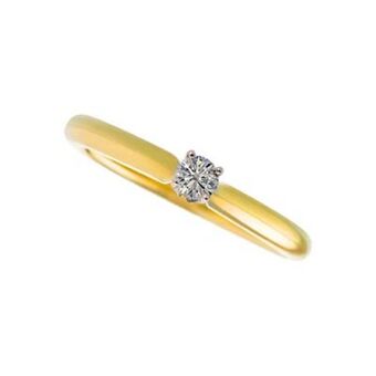 Kevin's Joyeros Anillo en oro amarillo de 18 kilates, con diamante central de 0.15 ct oferta