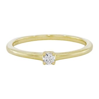 Kevin's Joyeros Anillo en oro amarillo de 18 kilates, con diamante central de 0.14 ct oferta