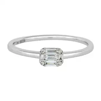Kevin's Joyeros Anillo en oro blanco de 18 kilates, con diamantes de 0.13 ct oferta
