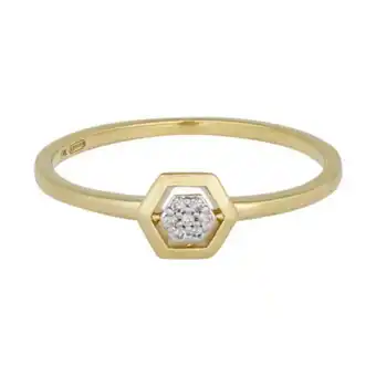Kevin's Joyeros Anillo en oro amarillo de 18 kilates, con diamantes de 0.02 ct oferta