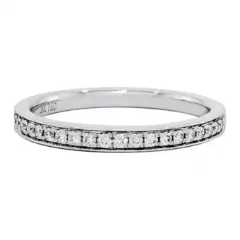 Kevin's Joyeros Argolla en oro blanco de 18 kilates, centillo, con diamantes de 0.14 ct, 2 mm. de ancho oferta