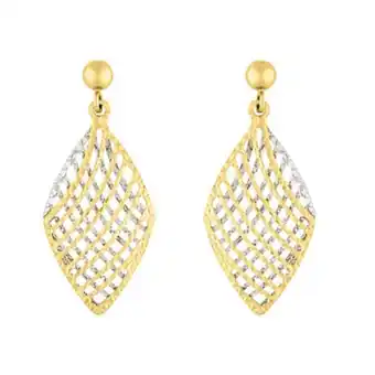 Kevin's Joyeros Aretes en oro amarillo de 18 kilates con visos, hoja oferta