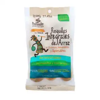 Rosquillas integrales de arroz bolsa x 40gr quinoa...