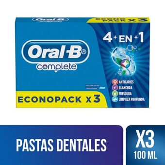 Makro Crema dental oral-b complete 100mlx3u oferta