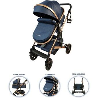 Linio Coche bebe moises happy baby azul fj oferta