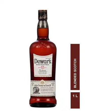Éxito Whisky 12 años dewars 1000 ml oferta