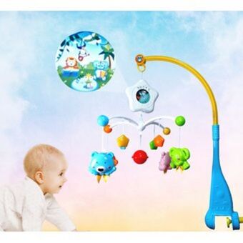 Linio Movil musical cuna bebe con proyector y control remoto oferta