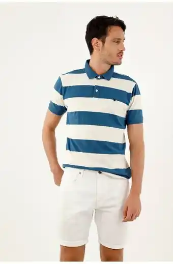 Tennis Bermuda de hombre, silueta recta nudy, color blanco oferta