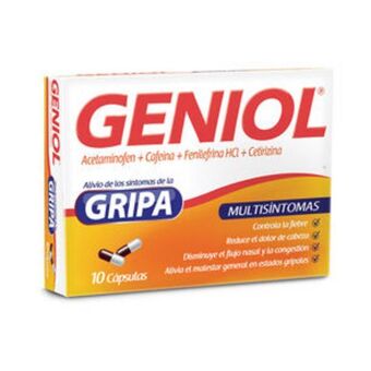 Cruz verde Geniol gripa cápsulas caja x 10 oferta