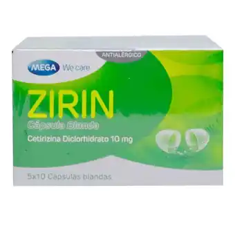 Droguerías Colsubsidio Zirin 10 mg capsula blanda oferta