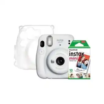 Alkosto Cámara instax fujifilm mini 11 blanco + estuche + papel x 10 oferta
