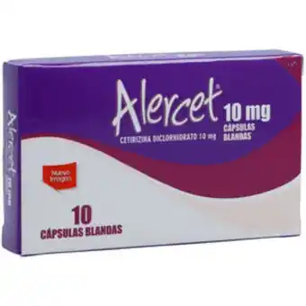 Cruz verde Alercet 10mg cápsulas x 10 cápsulas blandas oferta