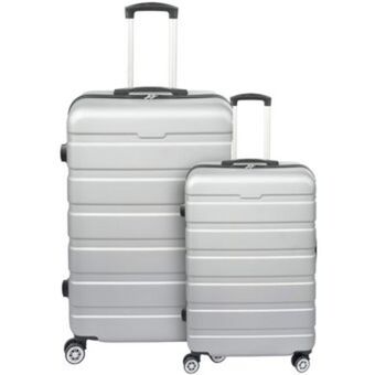 Linio Set kit 2 maletas rigidas grande bodega mano 4 ruedas viaje oferta