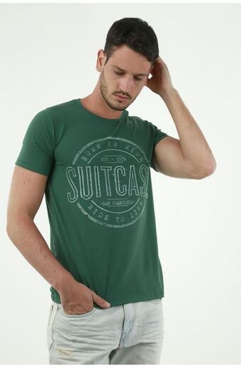 Tennis Camiseta verde para hombre oferta