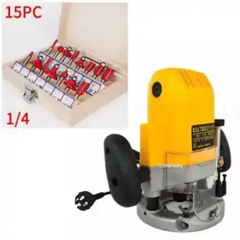 Linio Ruteadora industrial con 3 bujes + fresas x 15 und oferta