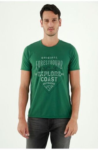 Tennis Camiseta verde para hombre oferta