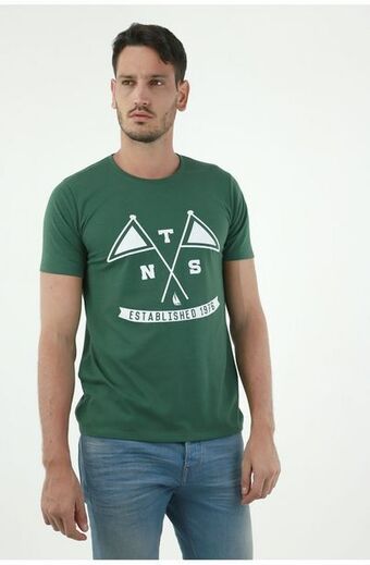Tennis Camiseta verde para hombre oferta