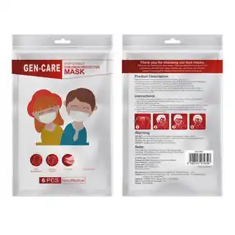 Cruz verde Tapabocas desechable niño sobre x 6 gen-care oferta