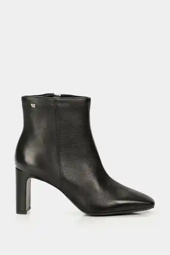 Vélez Botines tacón manaos de cuero para mujer punta cuadrada oferta