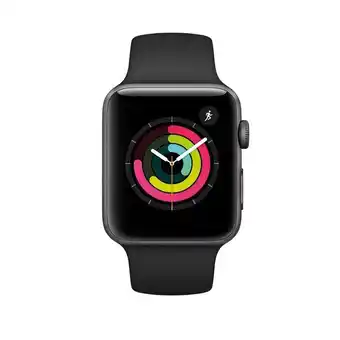 Ishop Apple watch series 3 (gps) 42mm - gris espacial - correa deportiva negra oferta