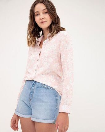 Gef Camisa lilen 2 rosado estampado oferta