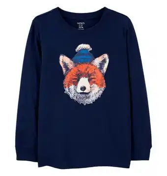 Pepe Ganga Camiseta manga larga azul estampado carter's niños oferta
