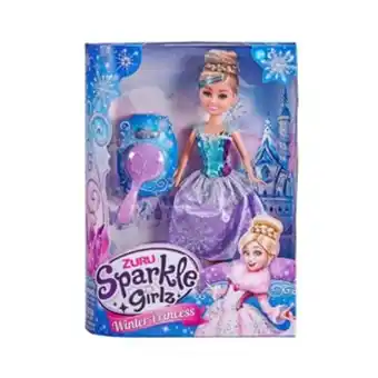 Alkosto Muñeca frostine princesa invierno con accesorios sparkle girlz oferta