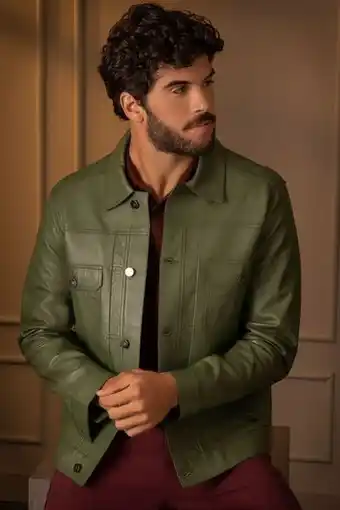 Vélez Chaqueta de cuero para hombre legado ancestral colección encanto oferta
