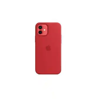 Éxito Funda protectora silicone case premium rojo para iphone 12 oferta