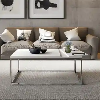 Muebles Jamar Mesa de centro calvin blanco oferta