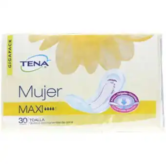 Cruz verde Toallas tena mujer paquete x 30 maxi oferta