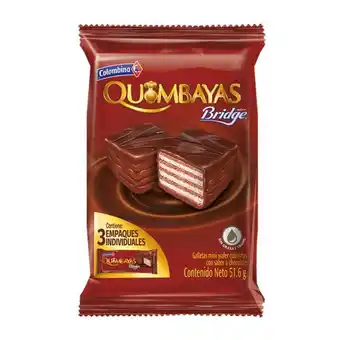 Super Inter Quimbayas galleta mini wafer cubiertas de chocolate oferta