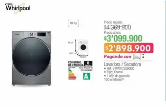 Jumbo Lavadora / secadora whirlpool oferta