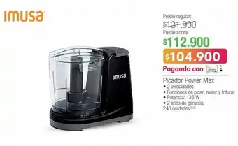 Jumbo Picador power max imusa oferta