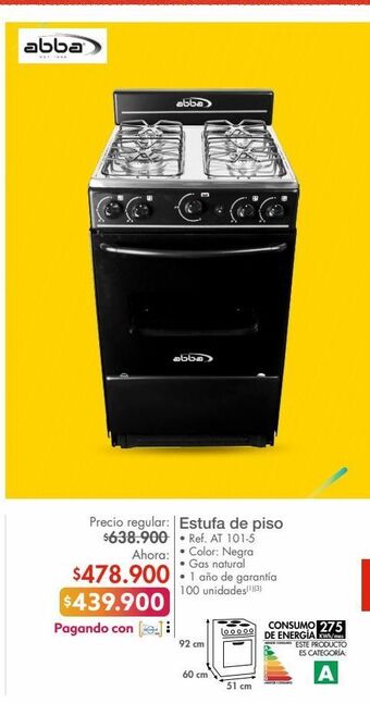 Metro Estufa de piso oferta