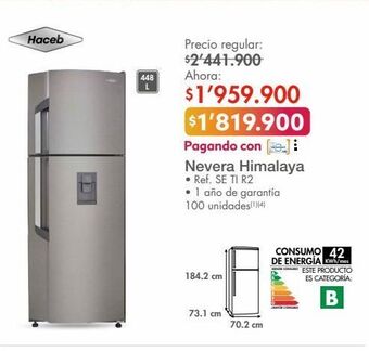 Metro Nevera himalaya oferta