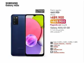 Metro Galaxy a03s 64 gb oferta