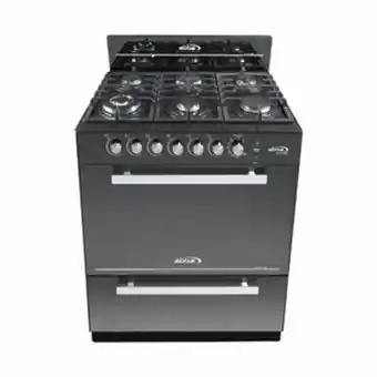 Alkosto Estufa de piso abba 6 puestos gas natural rg803-5 negro oferta